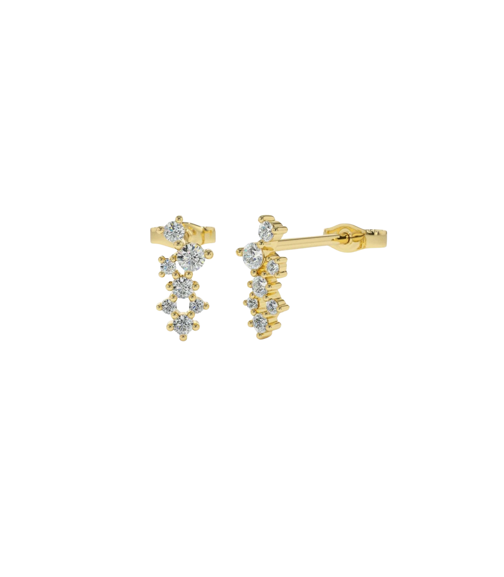 Oria Diamant-Ohrstecker aus Gold mit elegantem Design