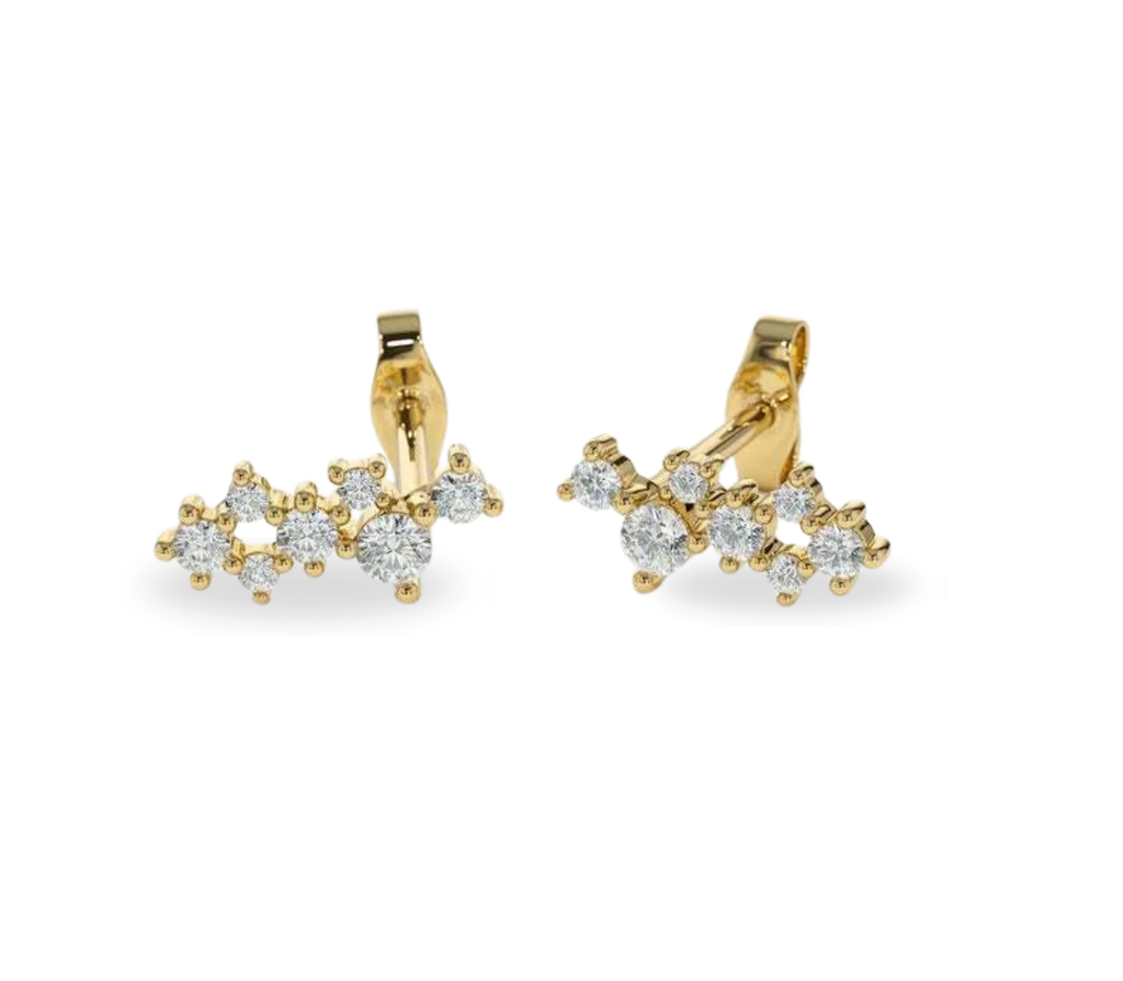 Oria Diamant-Ohrstecker aus Gold mit elegantem Design