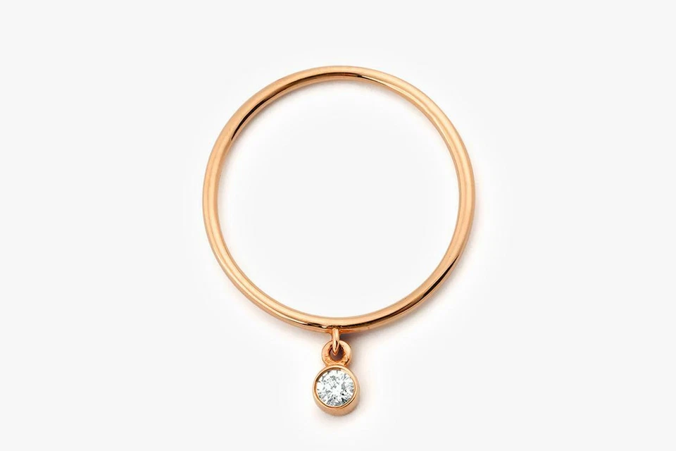 Orionis Diamant-Ring aus Rosegold mit eleganten Akzenten edel