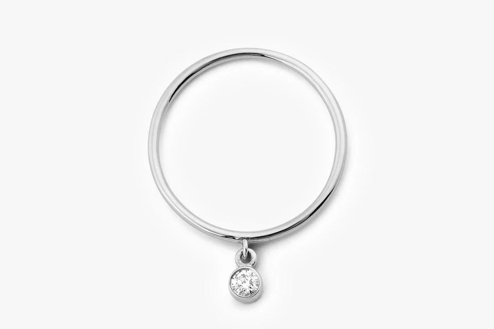 Orionis Diamant-Ring aus Weißgold mit eleganten Akzenten edel