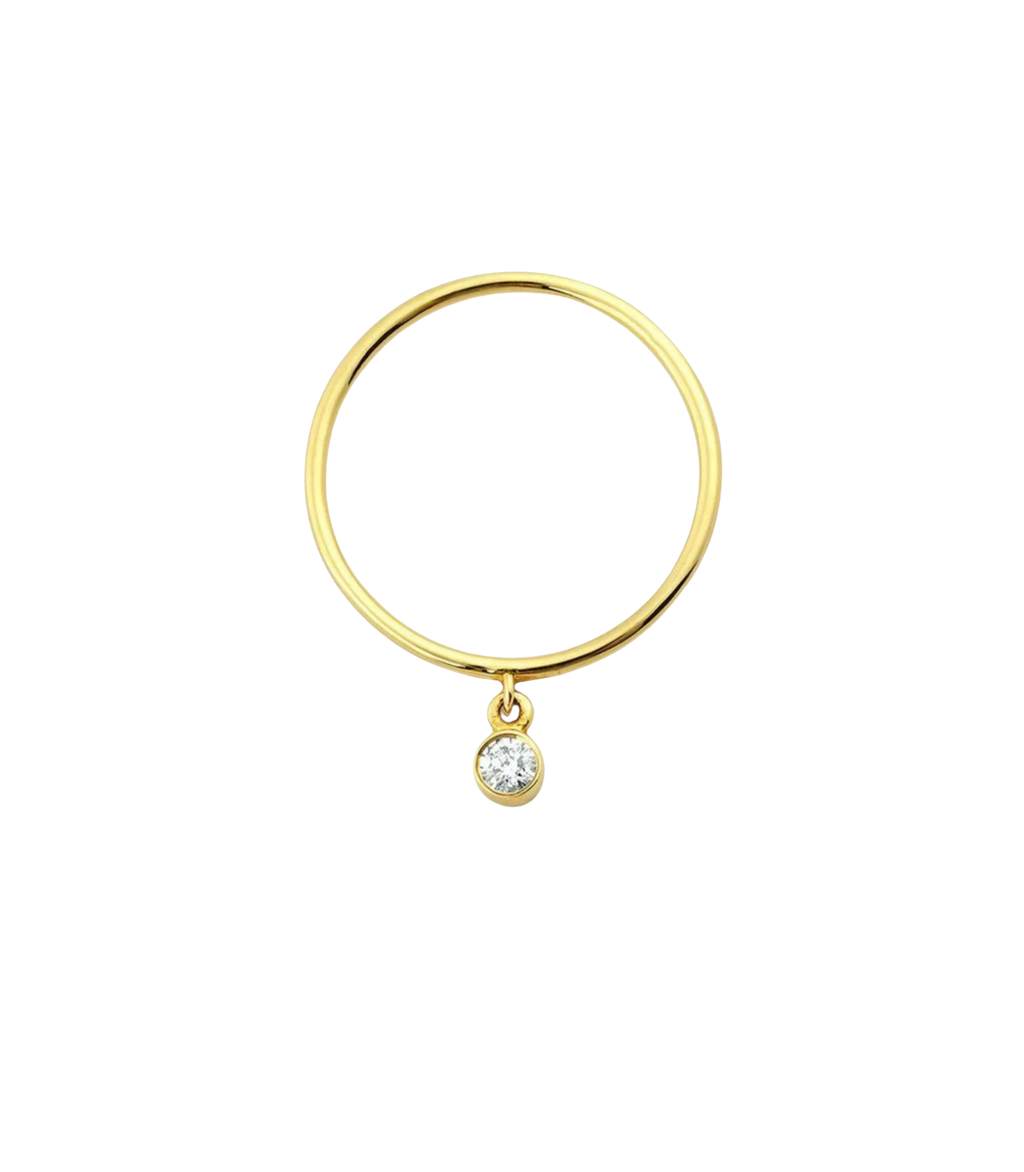 Orionis Diamant-Ring aus Gold mit eleganten Akzenten edel