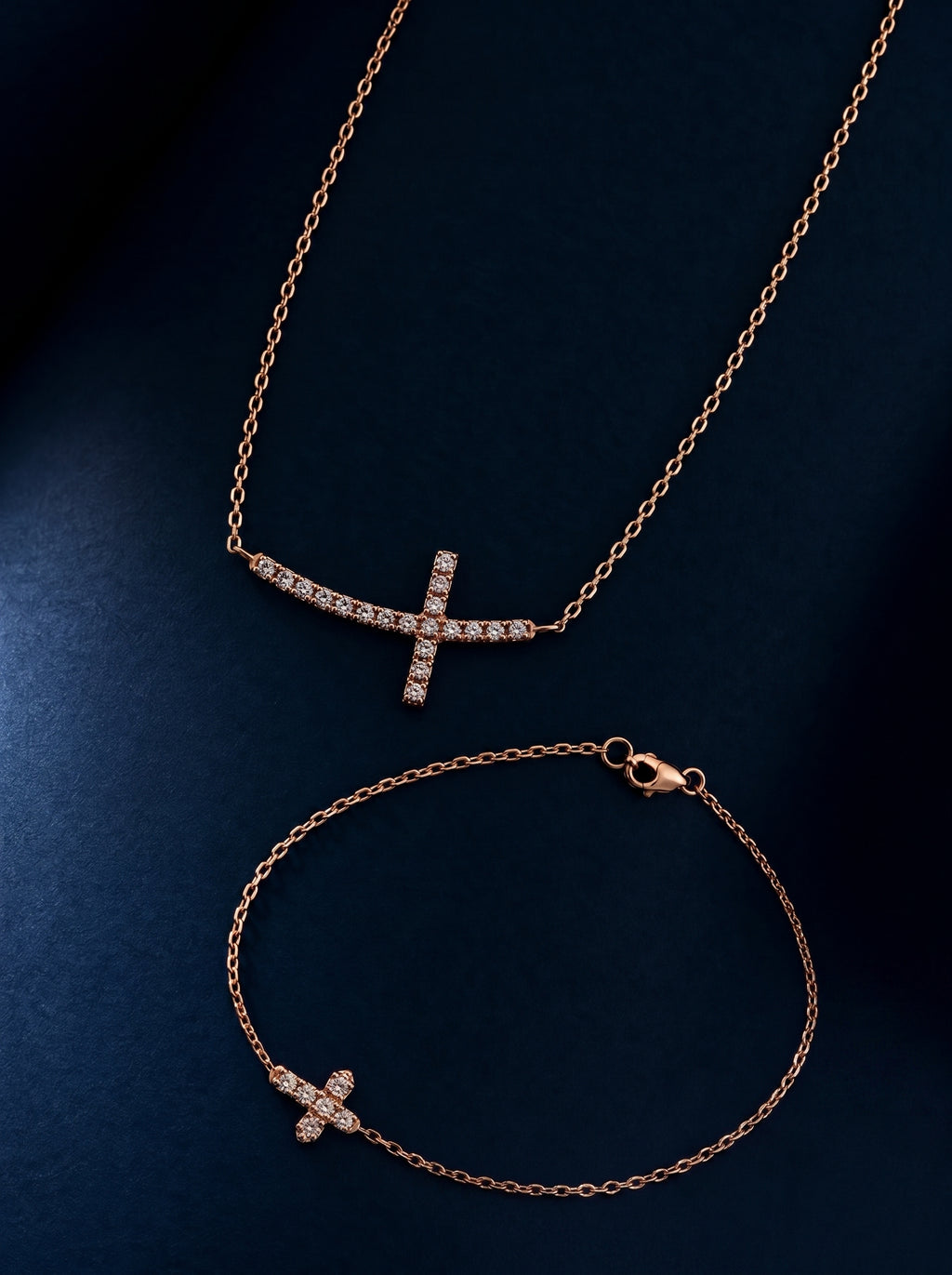 ISA Diamantschmuck-Set aus Roségold