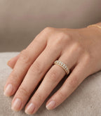 Alma Diamant-Memory-Ring aus Gold mit elegantem Design