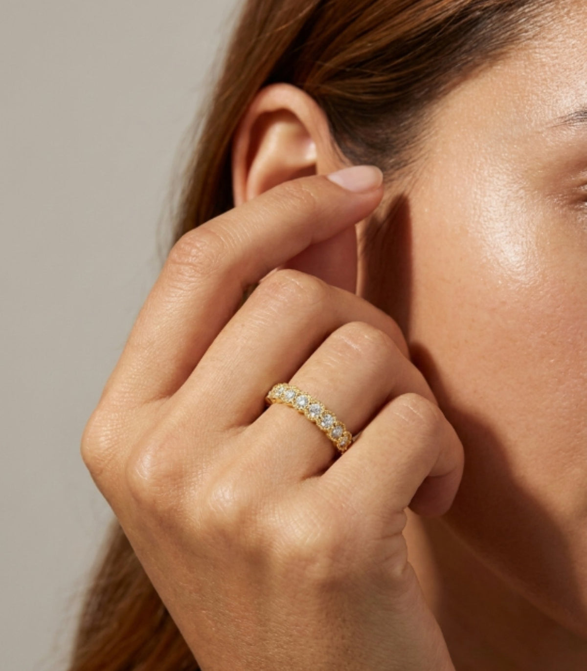 Clarion Diamantring aus Gold mit elegantem Design