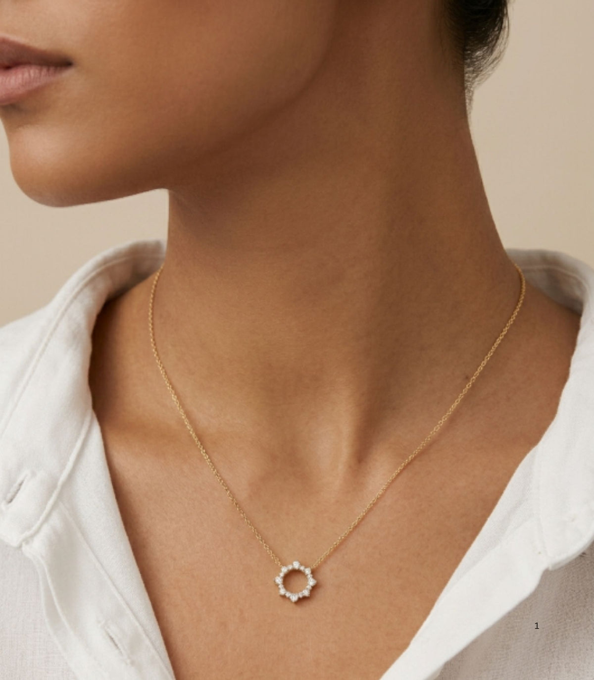Cyra Diamantkette aus Gold mit elegantem Design