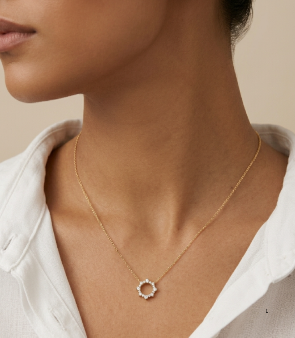 Cyra Diamantkette aus Gold mit elegantem Design
