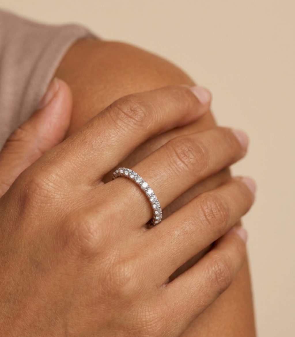 Ferrara Diamantring aus Silber mit elegantem Design