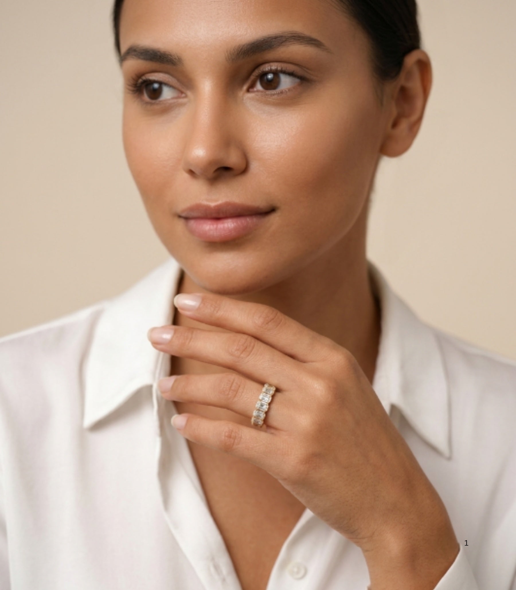 Innigkeit Diamant-Memory-Ring aus Gold mit elegantem Design