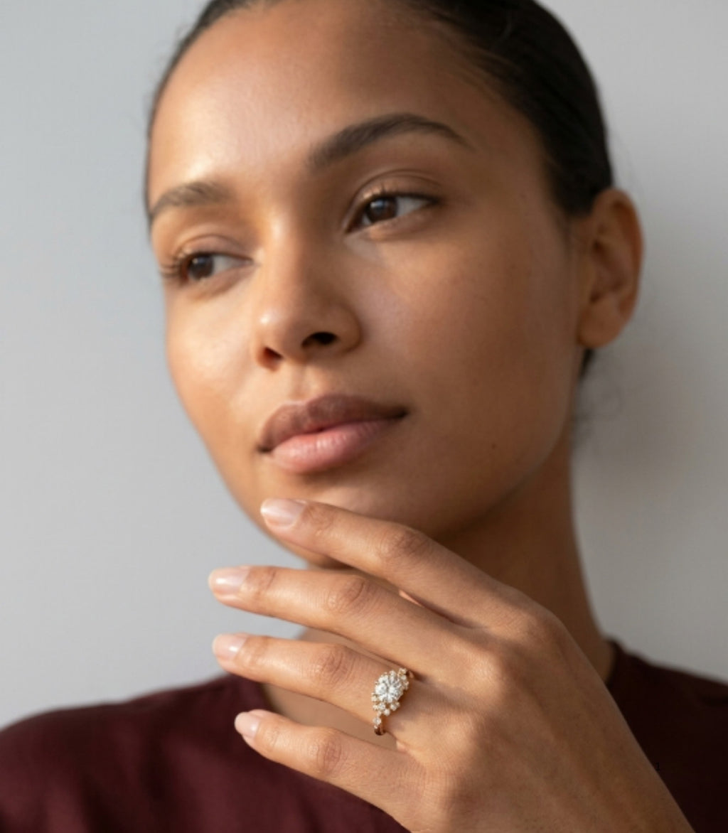 Jamaica Diamantring aus Gold mit elegantem Design