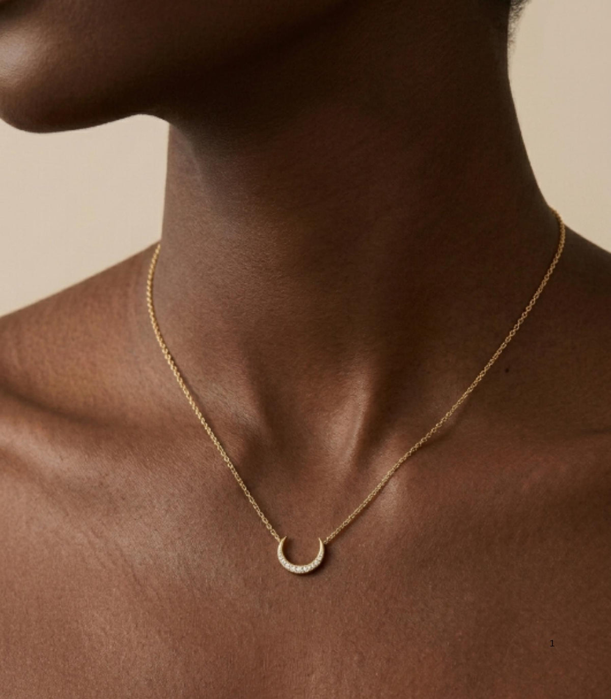 Lune Diamantkette aus Gold mit elegantem Design