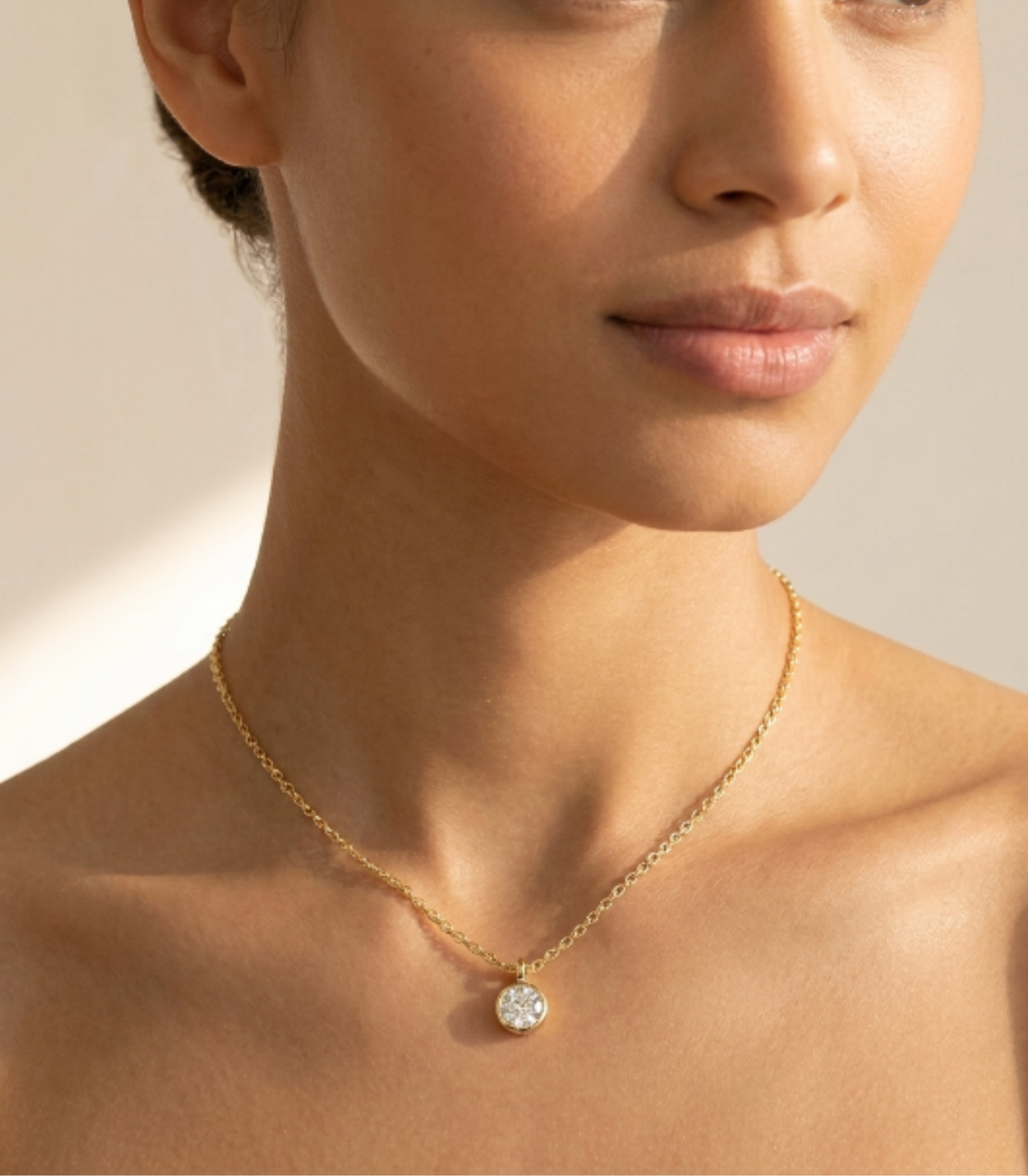 Mila Diamant-kette aus Gold mit feinen funkelnden Akzenten