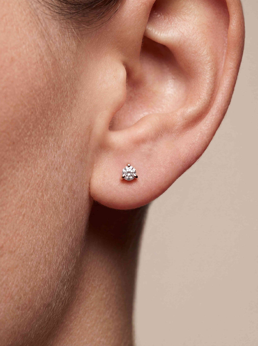 Nove Diamant-Ohrringe aus Roségold mit funkelnden Akzenten