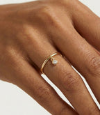 Orionis Diamant-Ring aus Gold mit eleganten Akzenten edel