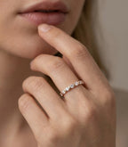 Ottavia Diamant-Ring aus Roségold mit funkelnden Akzenten