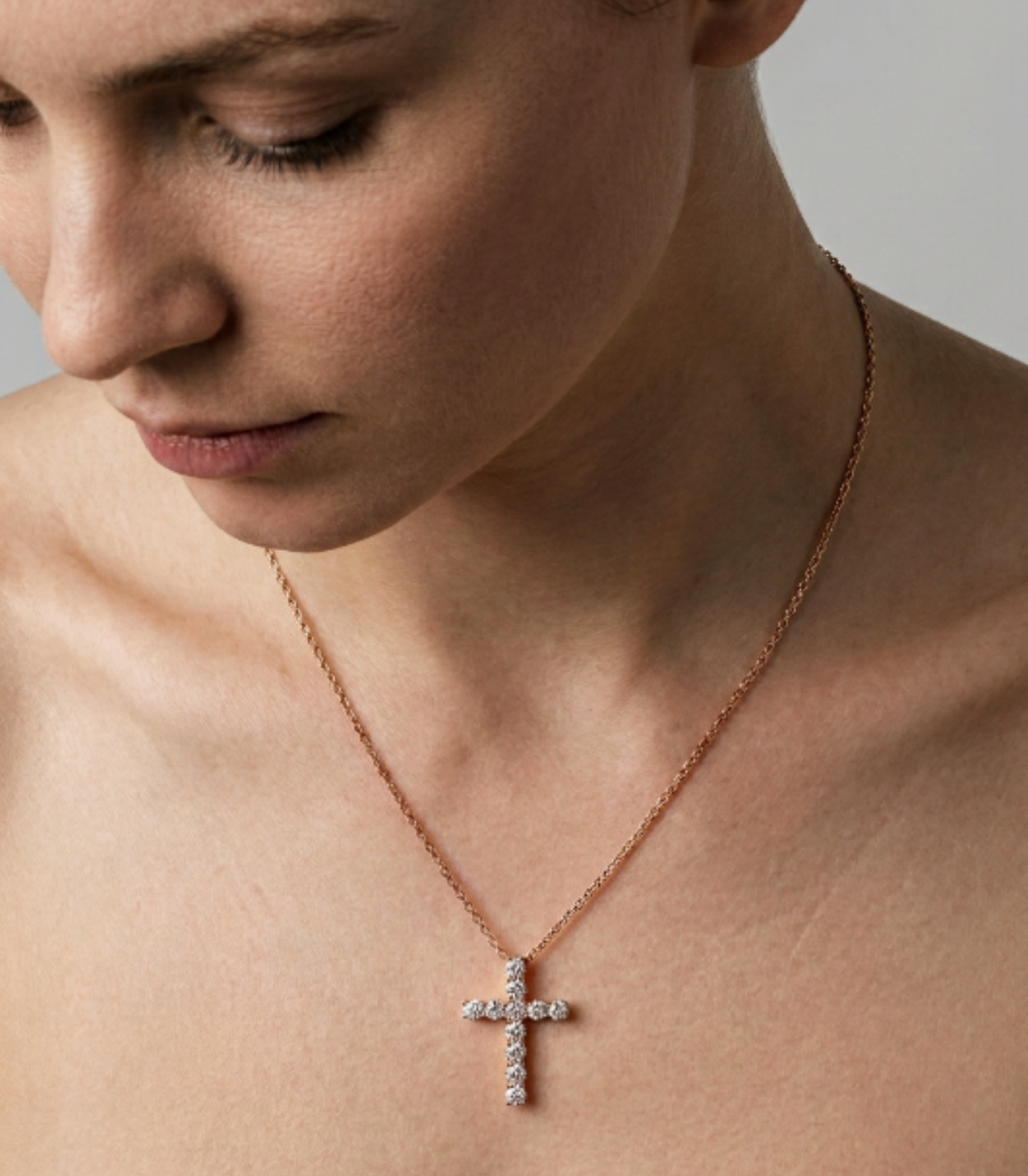 Pax Diamant-Halskette aus Roségold mit elegantem Anhänger