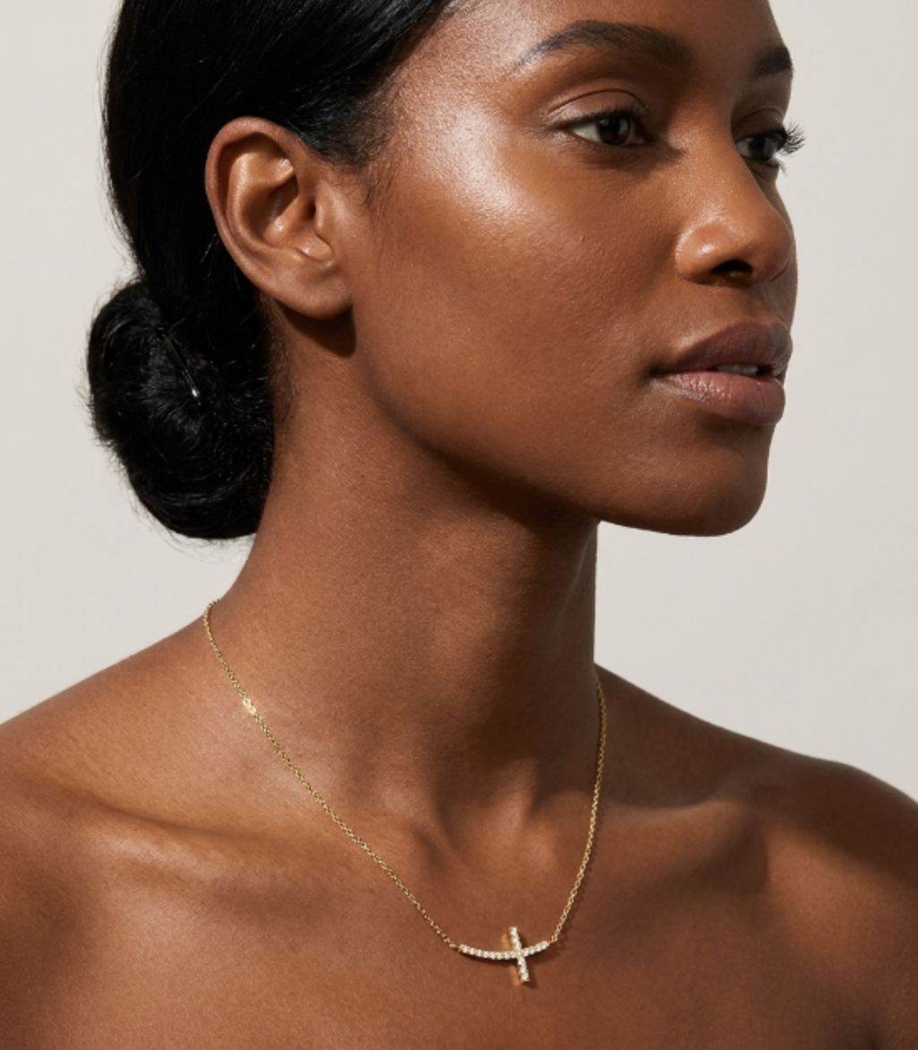 Seraph Diamant-Halskette aus Gold mit elegantem Anhänger