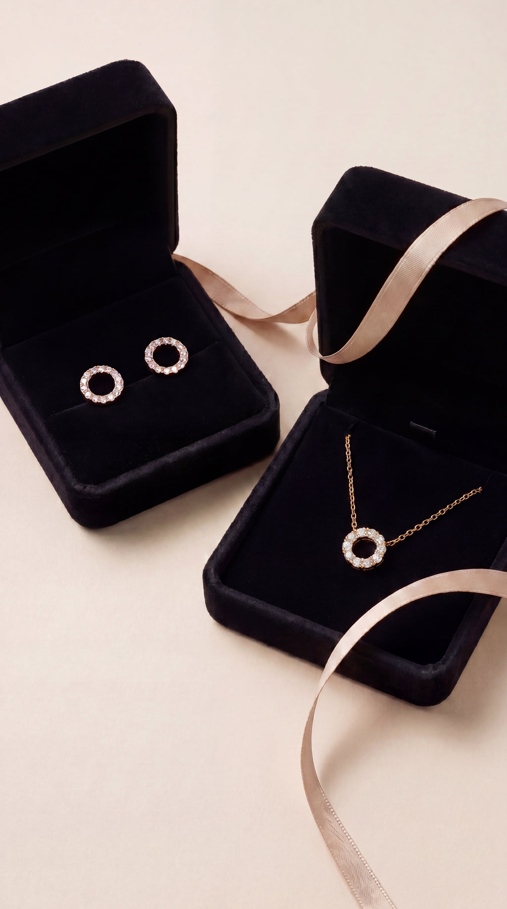 VIDA Diamond Halsketten- und Armband-Set in Gold