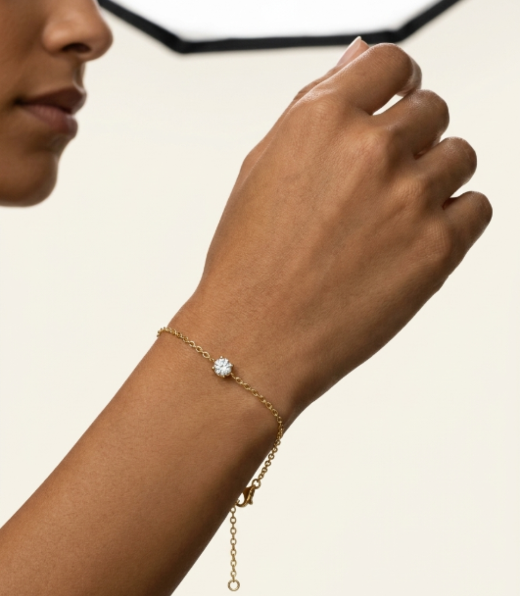 Diamond Armband aus 14K gold, edel und zeitlos