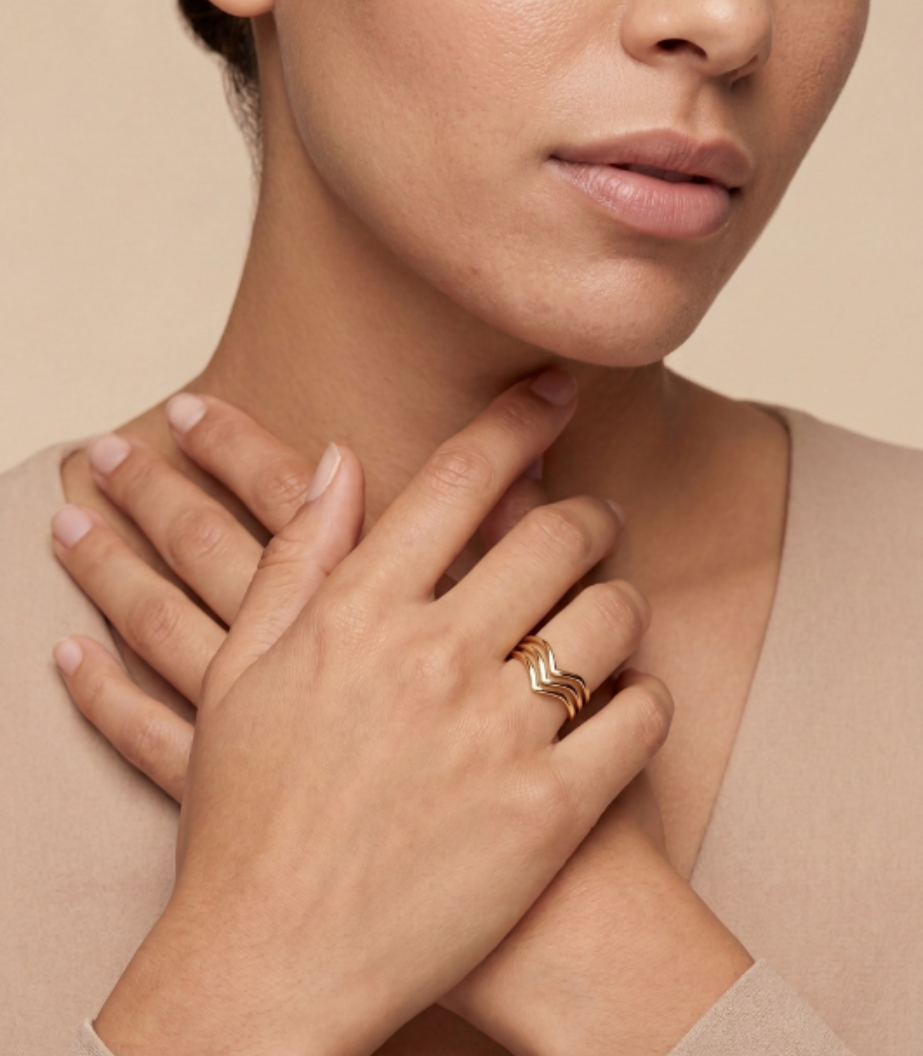 Sora Chevron Ring