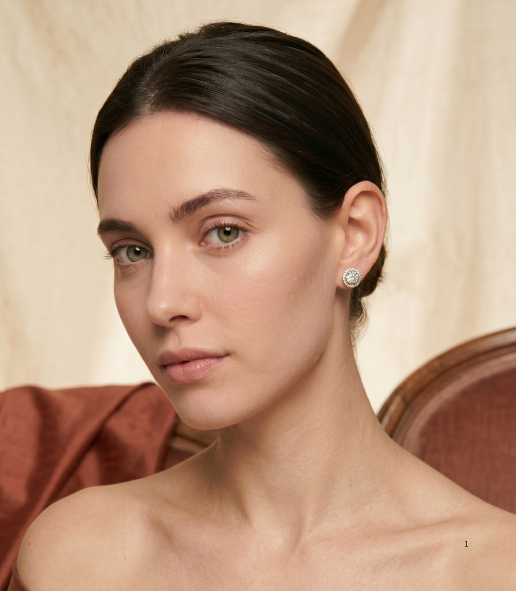 Valestra Diamant-Ohrstecker aus Weißgold mit elegantem Design