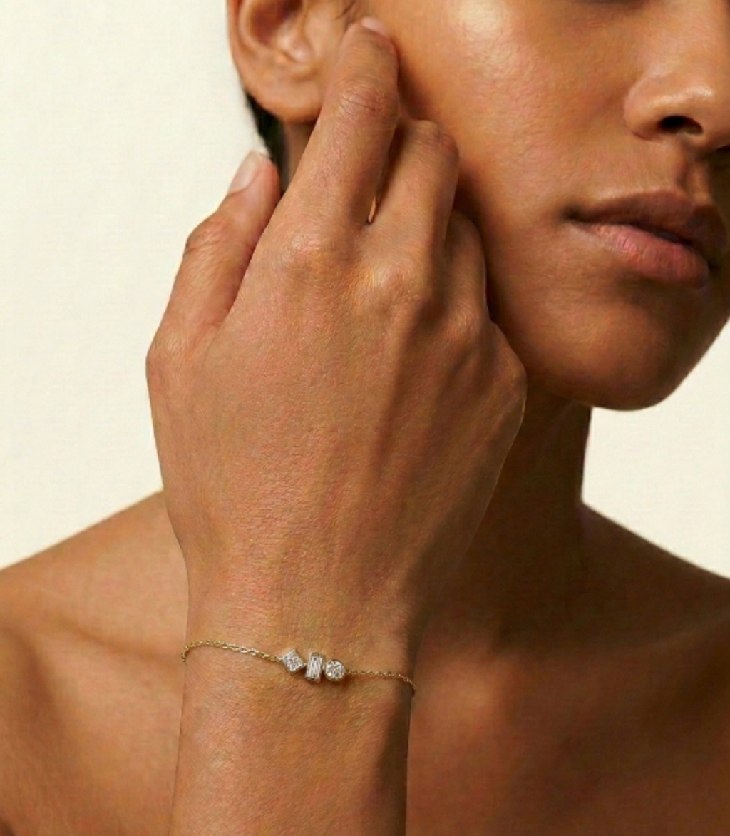 Veya Diamant-Armband aus Gold mit eleganten Akzenten schmuck