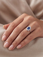Gloria Diamond Sapphire Ring