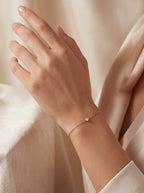 Armband in Roségold mit funkelnden Diamanten