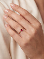 Solivelle Ruby Birthstone Ring