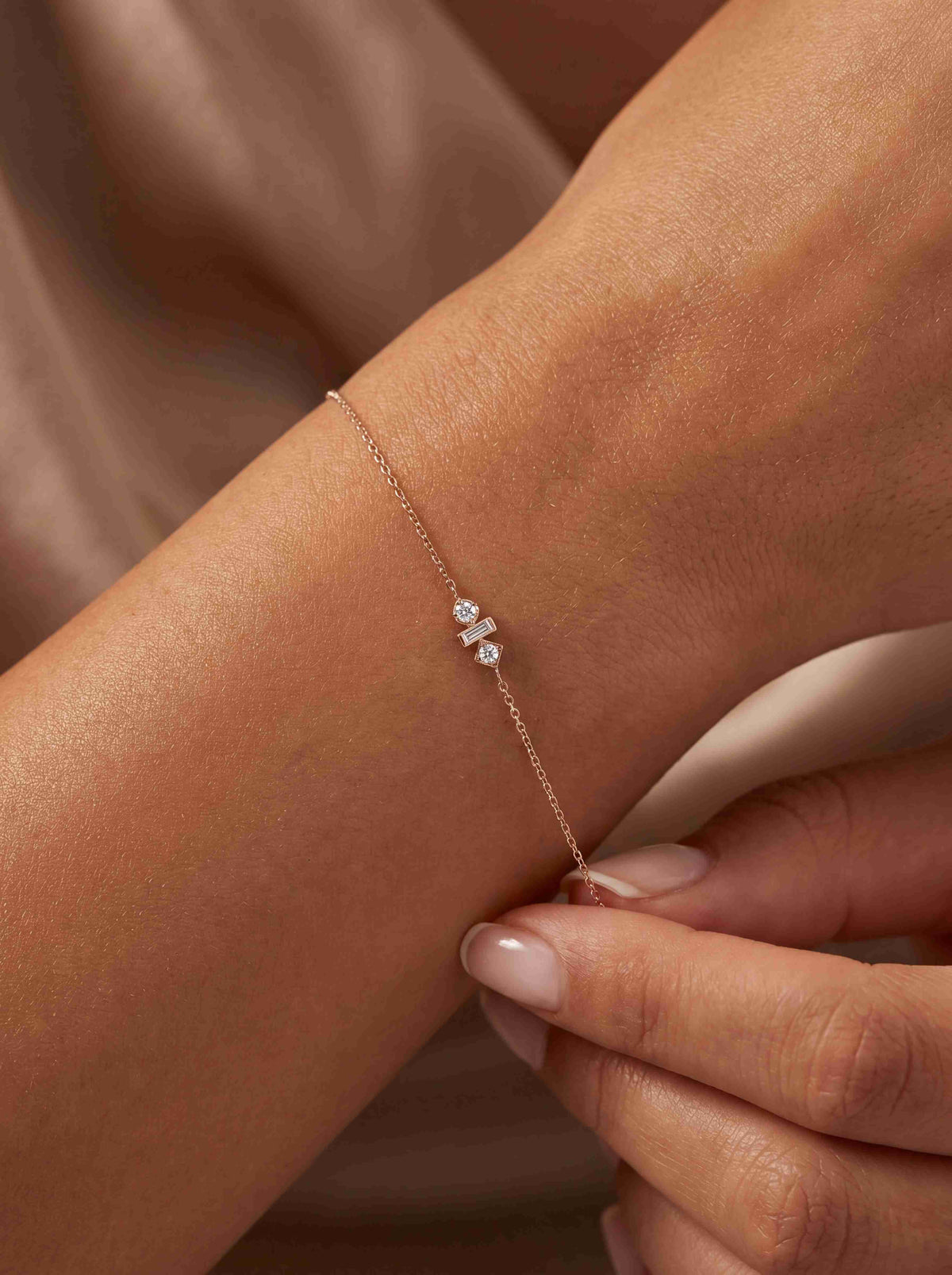 Veya Diamant-Armband aus Rose Gold mit eleganten Akzenten schmuck