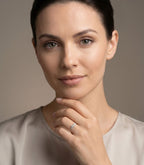 Liora Diamant-Versprechensring aus Roségold getragen elegant