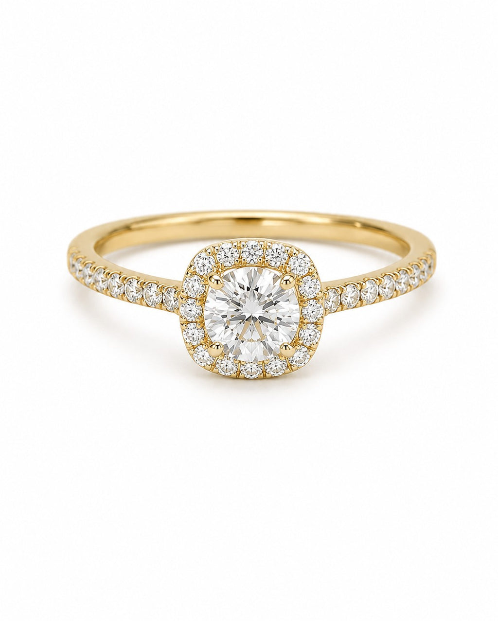 Rose Diamantring aus Gold mit elegantem Design