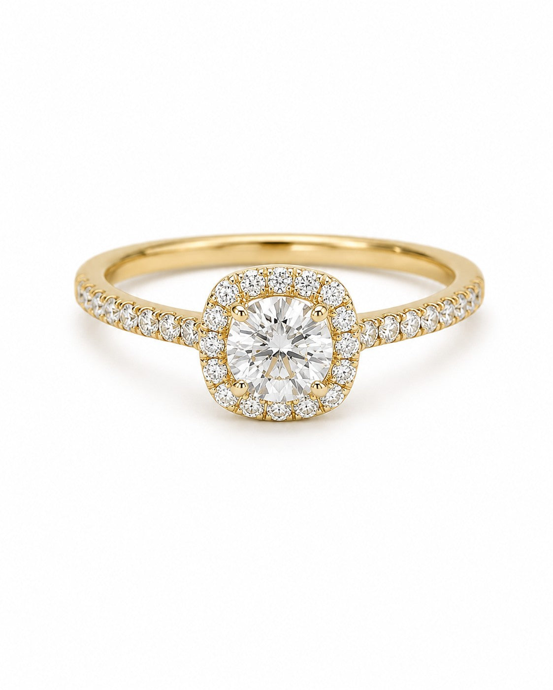 Rose Diamantring aus Gold mit elegantem Design