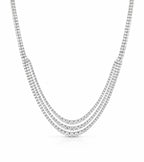 Rovi Diamant-Tenniskette aus Weißgold getragen elegant