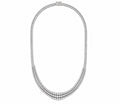 Rovi Diamant-Tenniskette aus Weißgold getragen elegant