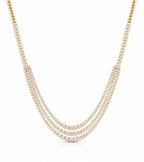 Rovi Diamant-Tenniskette aus Gold getragen elegant