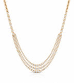 Rovi Diamant-Tenniskette aus Gold getragen elegant