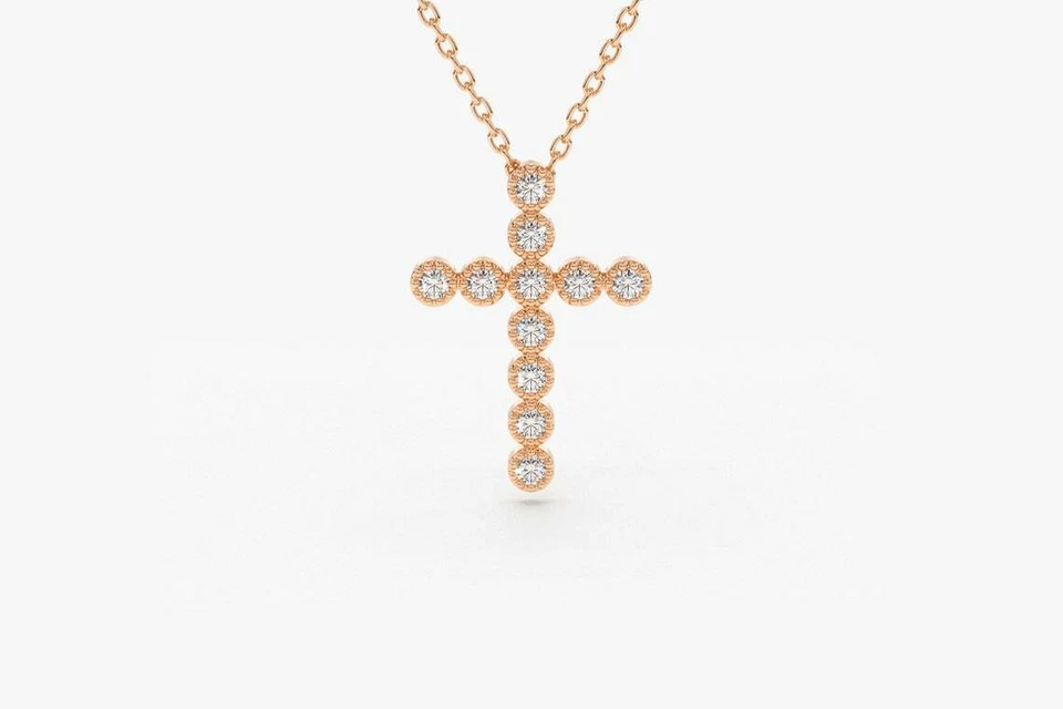 Sacra Diamant-Halskette aus Roségold mit elegantem Anhänger