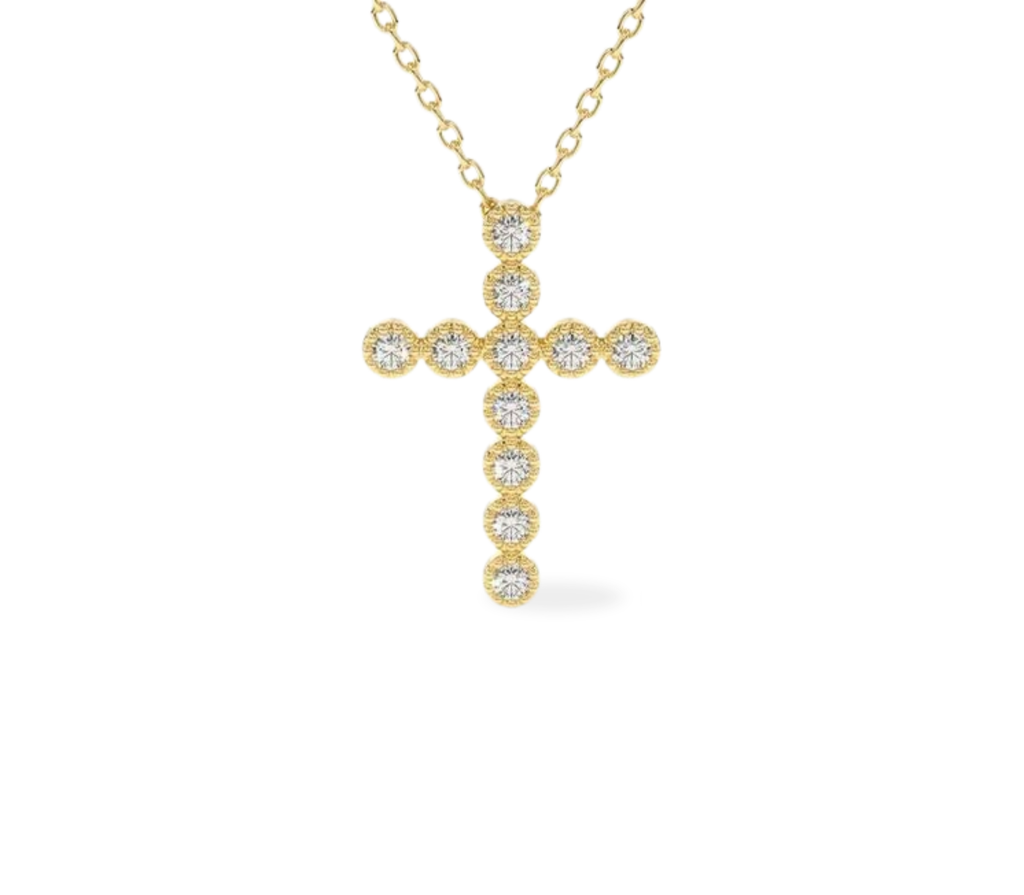 Sacra Diamant-Halskette aus Gold mit elegantem Anhänger