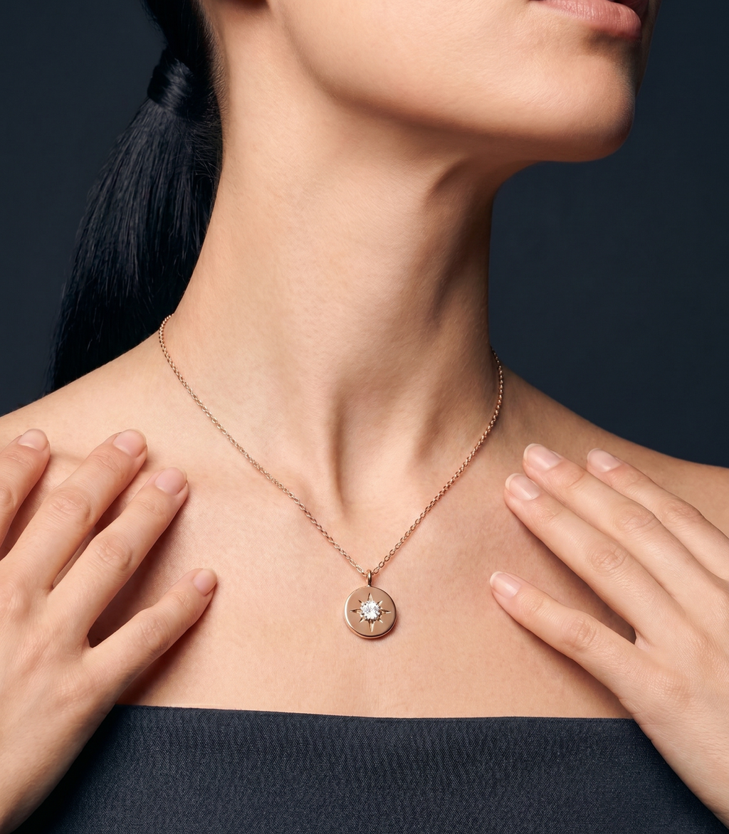 Sirius Diamantkette aus Roségold mit elegantem Design