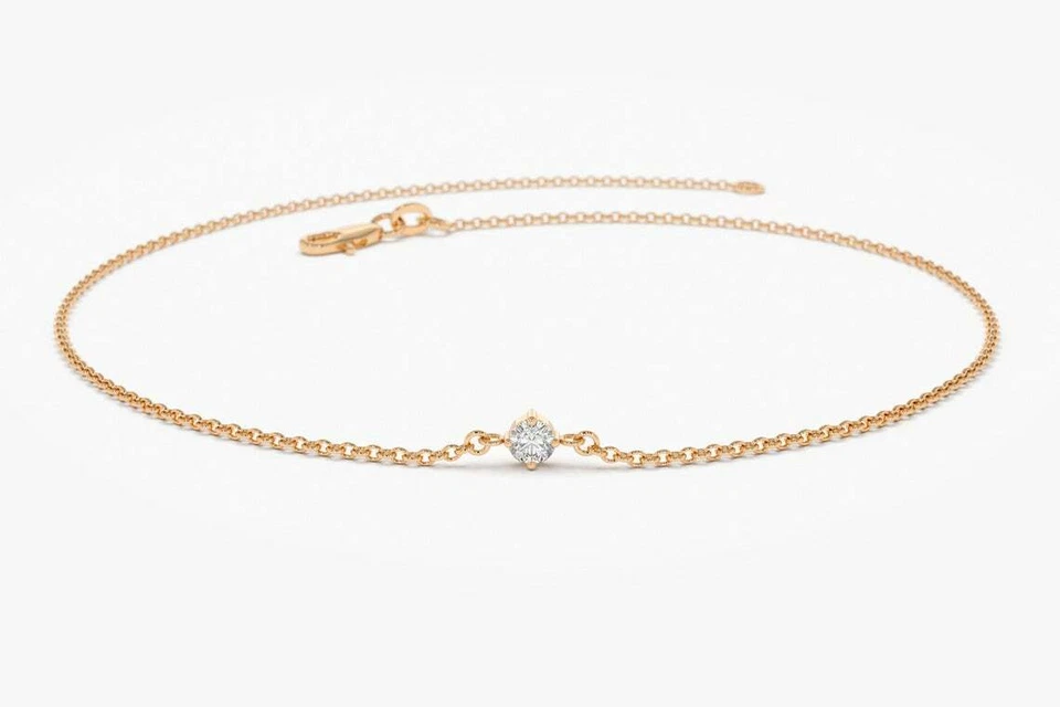 Armband in Roségold mit funkelnden Diamanten