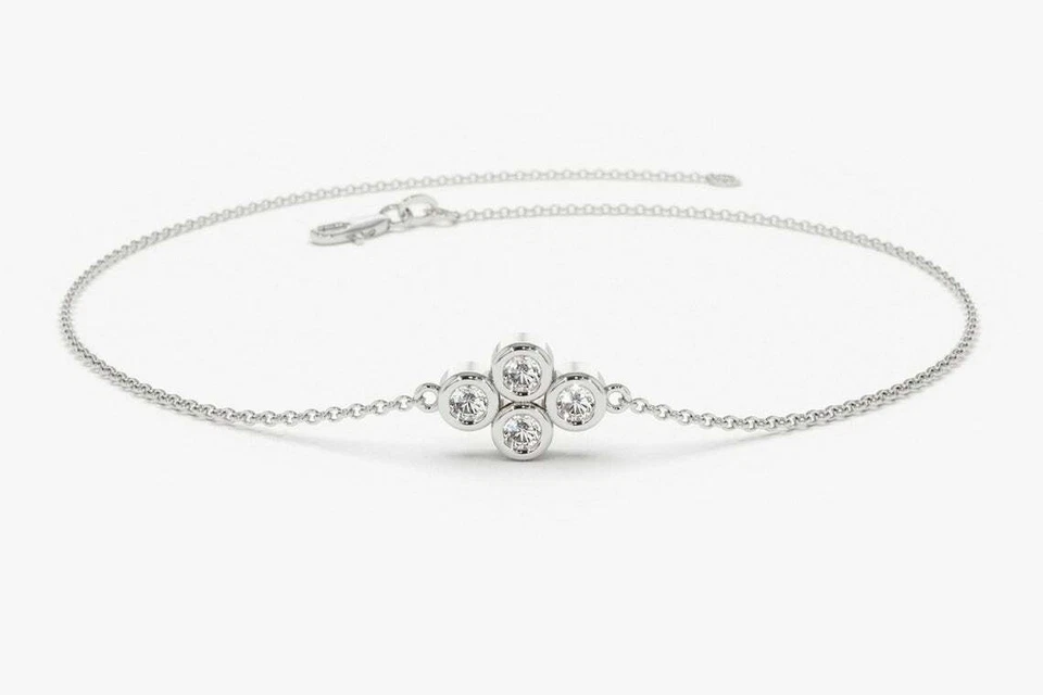 Solene Diamant-Armband aus Silber mit funkelnden Akzenten