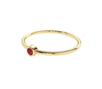 Solivelle Rubin-Diamantring aus Gold mit elegantem Design