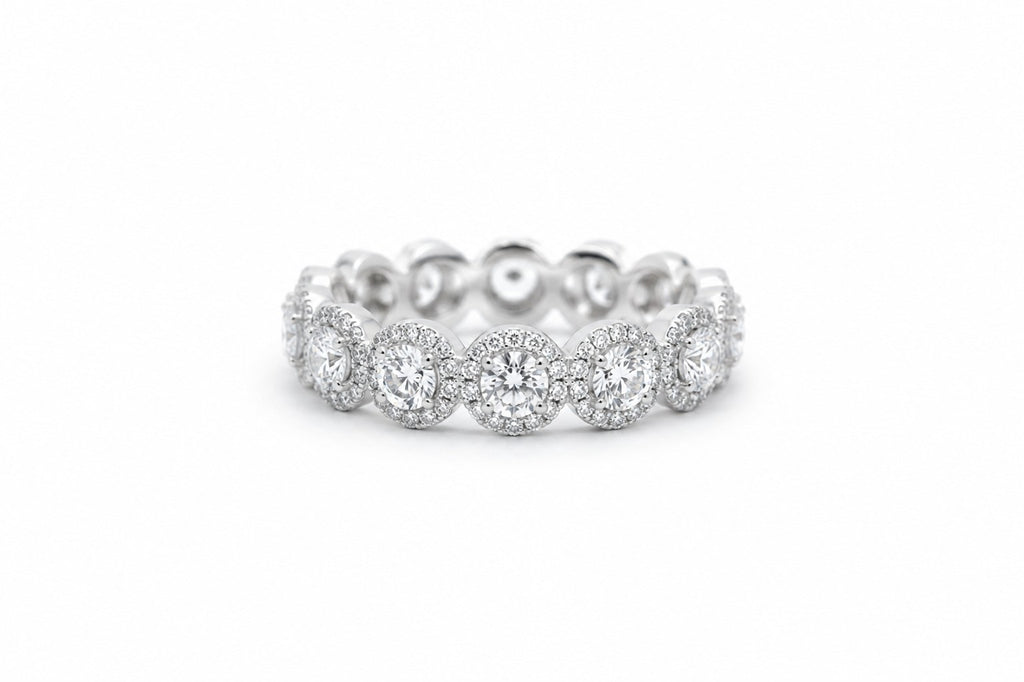 Sophia Diamant-Memory-Ring aus Weißgold mit elegantem Design