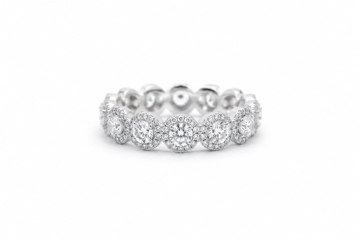 Sophia Diamant-Memory-Ring aus Weißgold mit elegantem Design