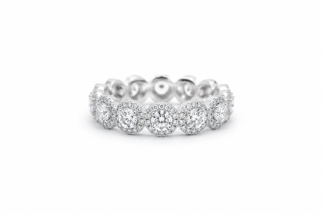 Sophia Diamant-Memory-Ring aus Weißgold mit elegantem Design