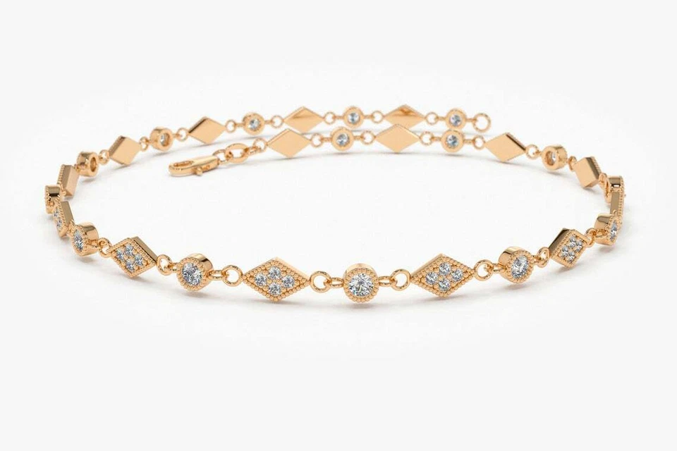 Soraya Diamantarmband aus Roségold mit elegantem Design