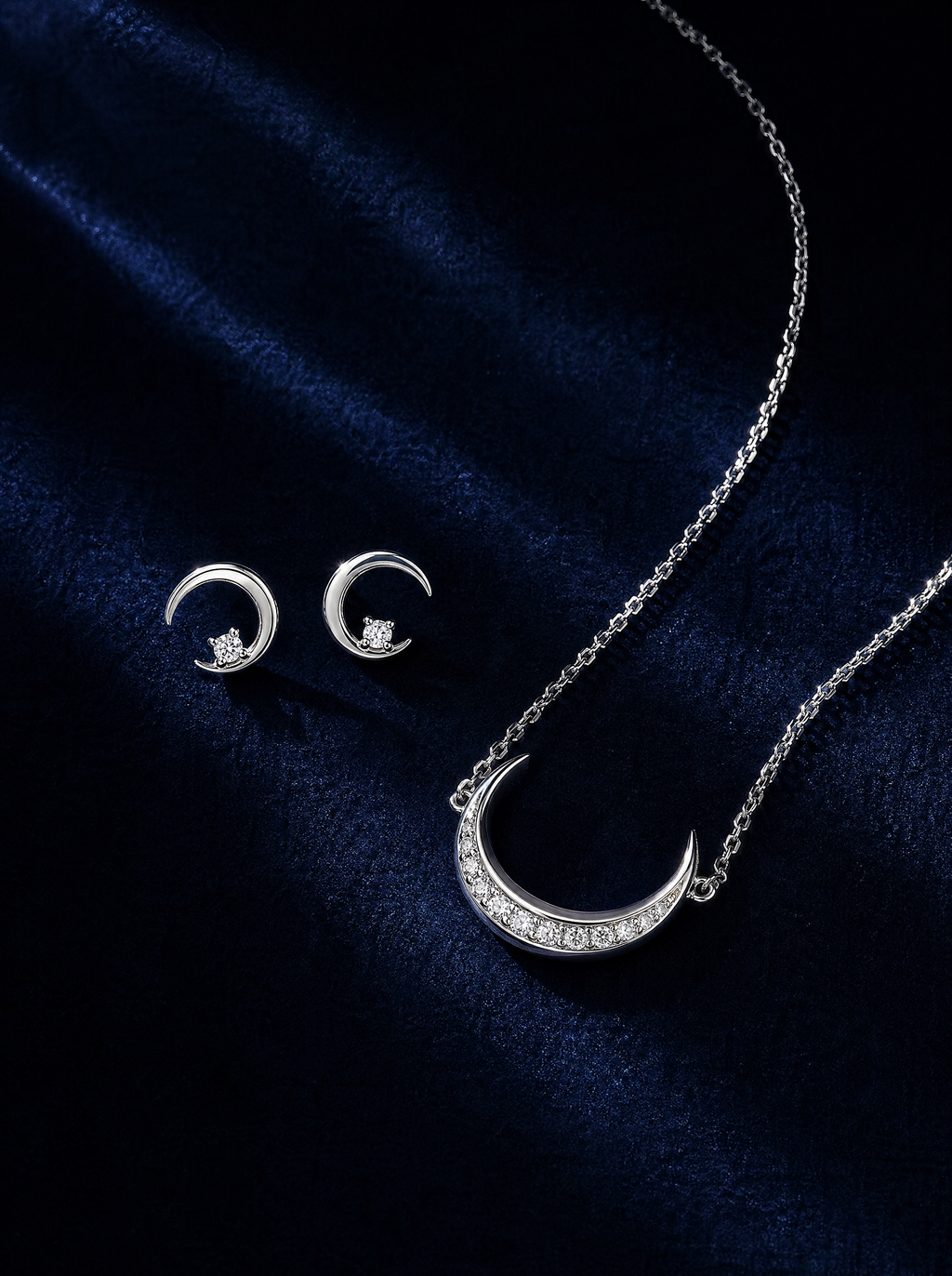 STELLARIS NERA Schmuckset aus Weißgold mit Diamanten
