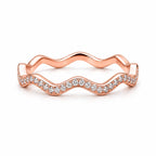 Tenara Diamant-Versprechensring aus Roségold mit elegantem Design