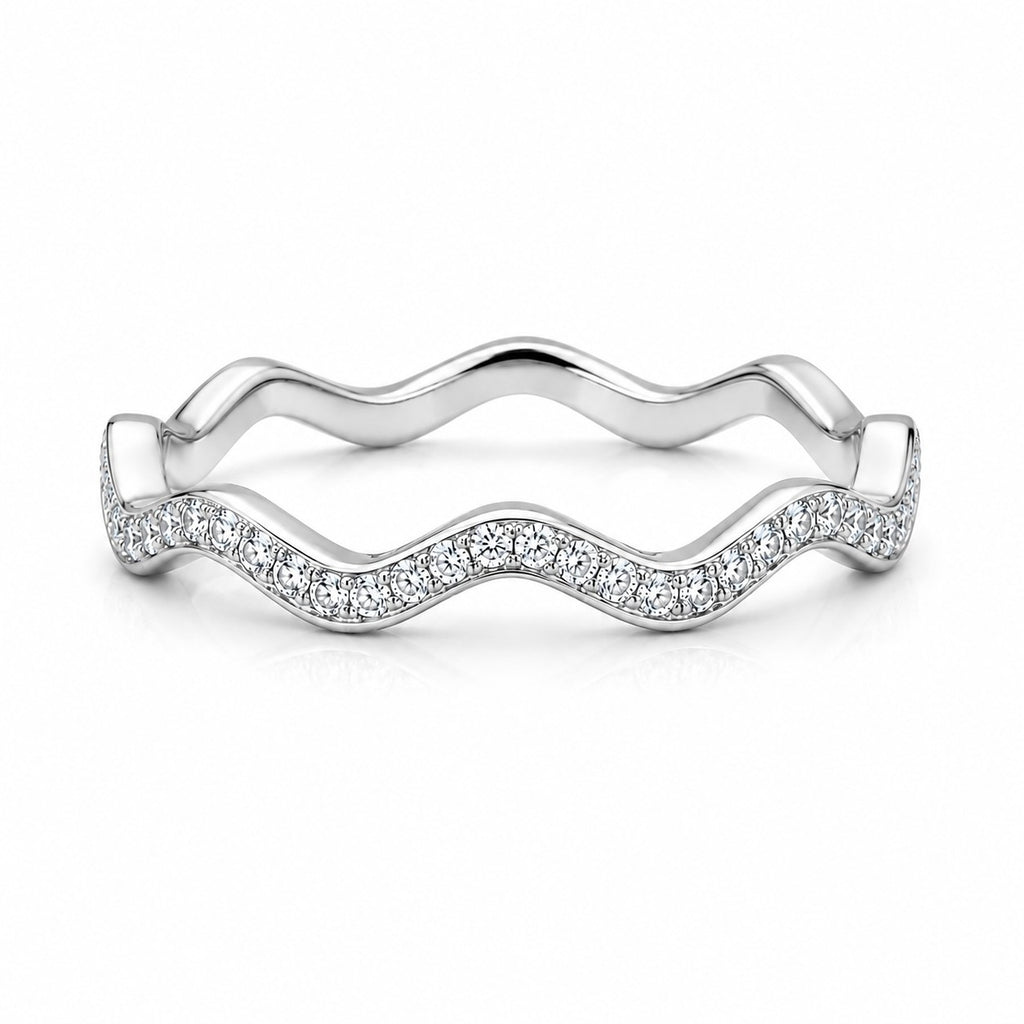 Tenara Diamant-Versprechensring aus Weißgold mit elegantem Design