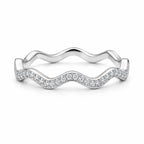 Tenara Diamant-Versprechensring aus Weißgold mit elegantem Design